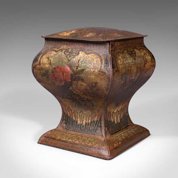 Antique Decorative Biscuit Tin, English, Shop, Retail, Container, Edwardian