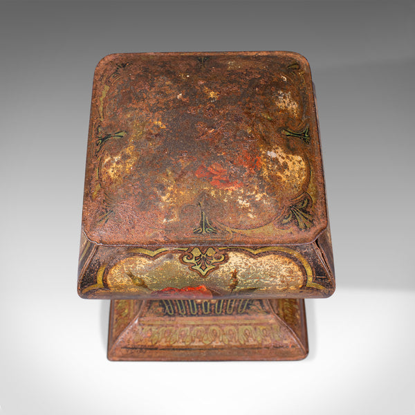 Antique Decorative Biscuit Tin, English, Shop, Retail, Container, Edwardian