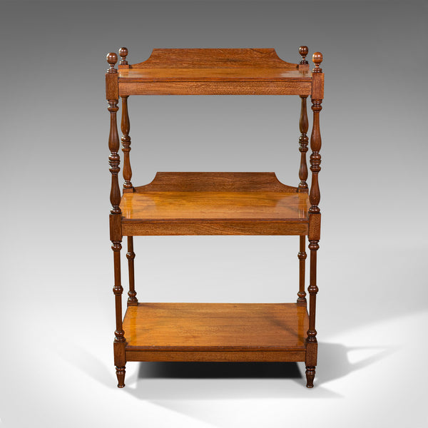 Antique 3 Tier Whatnot, English, Mahogany, Buffet, Display Stand, Victorian