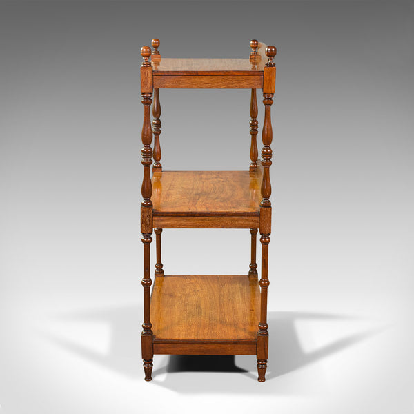 Antique 3 Tier Whatnot, English, Mahogany, Buffet, Display Stand, Victorian
