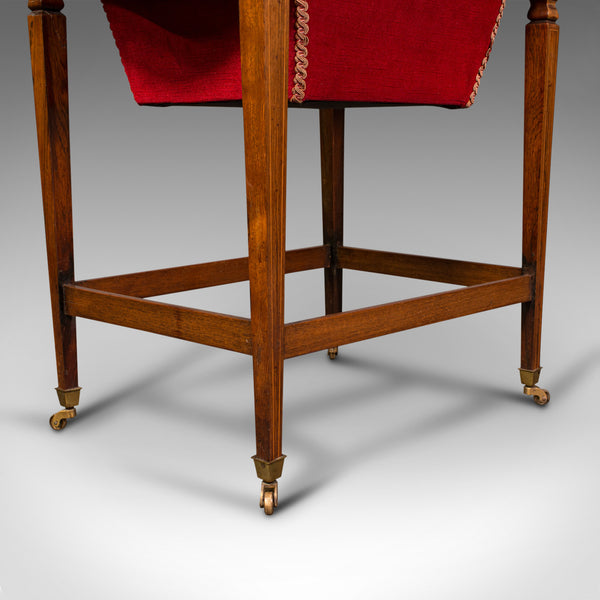 Antique Drop Leaf Sewing Table, English, Rosewood, Side, Lamp, Regency, C.1820