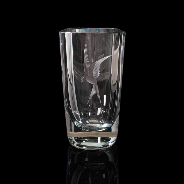 Vintage Decorative Flower Vase, Swedish, Art Glass, Mid 20th Century, Circa 1960