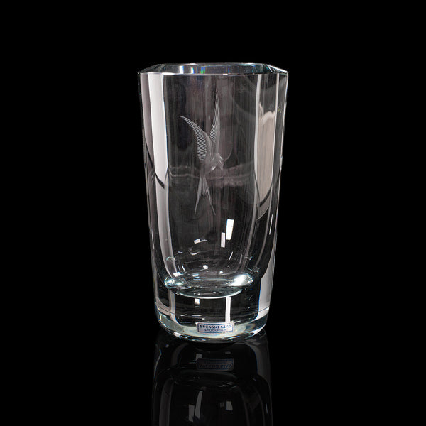 Vintage Decorative Flower Vase, Swedish, Art Glass, Mid 20th Century, Circa 1960