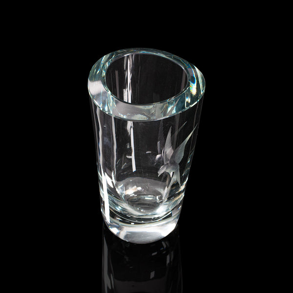 Vintage Decorative Flower Vase, Swedish, Art Glass, Mid 20th Century, Circa 1960