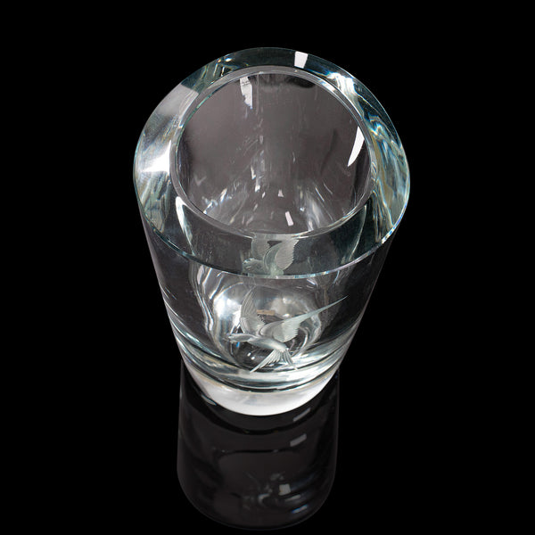 Vintage Decorative Flower Vase, Swedish, Art Glass, Mid 20th Century, Circa 1960