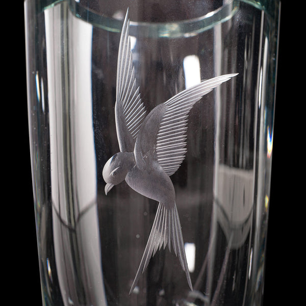 Vintage Decorative Flower Vase, Swedish, Art Glass, Mid 20th Century, Circa 1960