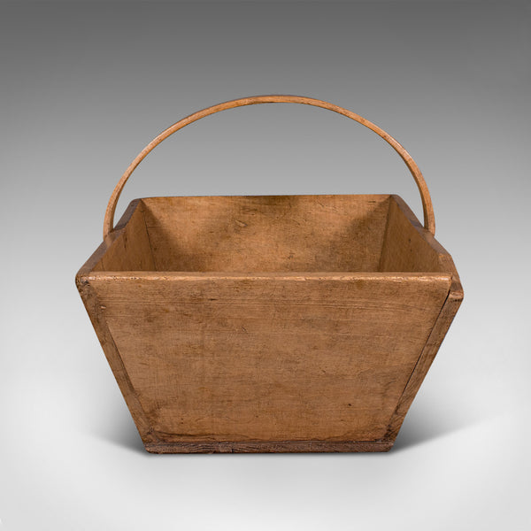 Antique Garden Trug, French, Pine, Horticulture Basket, Victorian, Circa 1900