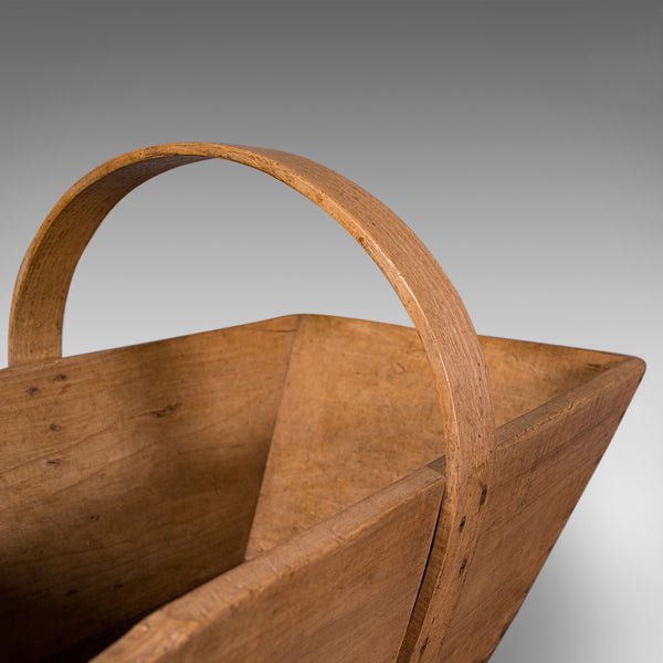 Antique Garden Trug, French, Pine, Horticulture Basket, Victorian, Circa 1900