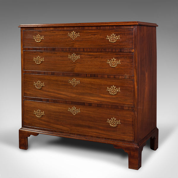 Antique Gentleman's Chest Of Drawers, English, Mahogany, Bedroom, Georgian, 1800