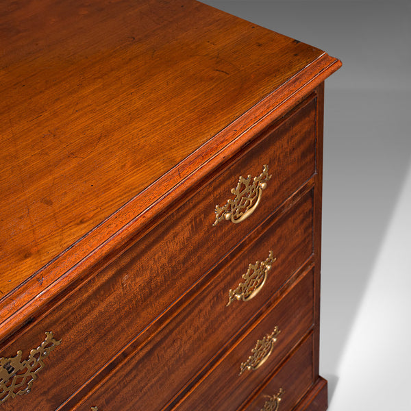 Antique Gentleman's Chest Of Drawers, English, Mahogany, Bedroom, Georgian, 1800