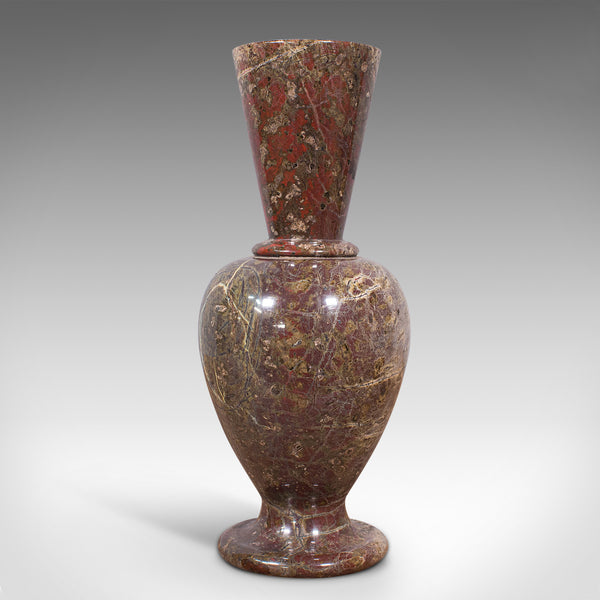 Pair Of Antique Decorative Posy Vases, English, Granite, Flower Urn, Victorian