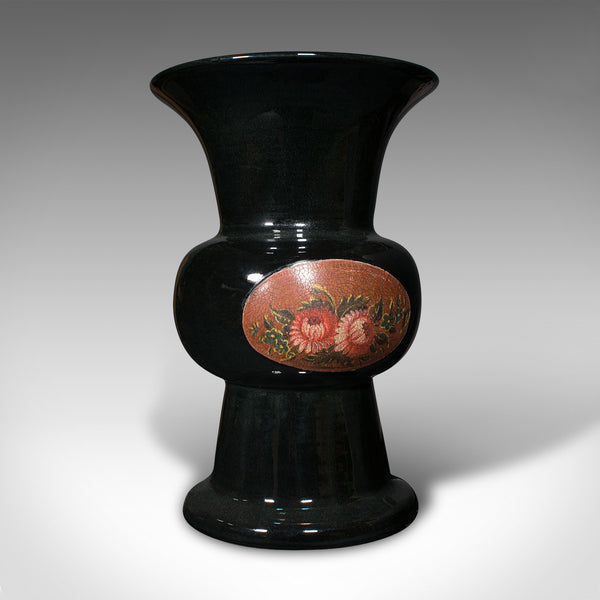 Antique Display Vase, English, Ceramic, Flower Urn, Ritual Form, Edwardian, 1910