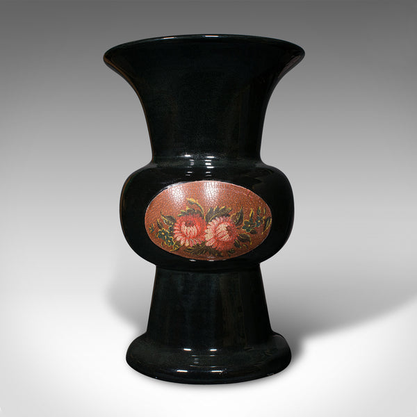 Antique Display Vase, English, Ceramic, Flower Urn, Ritual Form, Edwardian, 1910