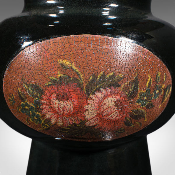 Antique Display Vase, English, Ceramic, Flower Urn, Ritual Form, Edwardian, 1910