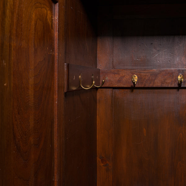 Antique Gentleman's Wardrobe, Walnut, Compactum, Waring And Gillow, Victorian