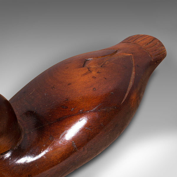 Antique Decoy Duck, English, Carved Mallard Figure, Gilt, Edwardian, Circa 1910