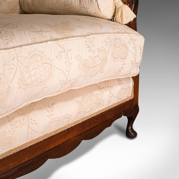 Antique Bergere Sofa, English, Beech, Cane, 2 Seat Settee, Edwardian, Circa 1910