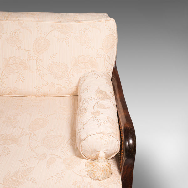 Antique Bergere Sofa, English, Beech, Cane, 2 Seat Settee, Edwardian, Circa 1910