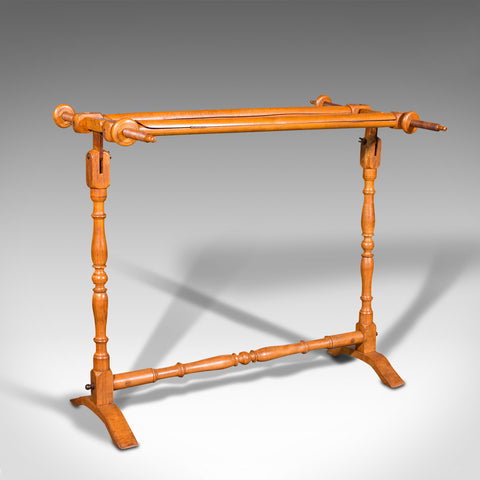 Antique Tapestry Stretcher, English, Beech, Needlepoint Frame, Victorian, 1900