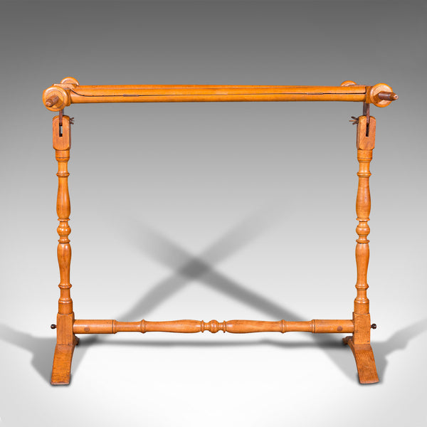 Antique Tapestry Stretcher, English, Beech, Needlepoint Frame, Victorian, 1900