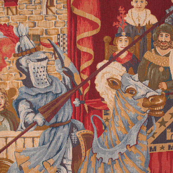 Large Vintage Wall Tapestry, French, Needlepoint, Display Panel, Medieval Taste