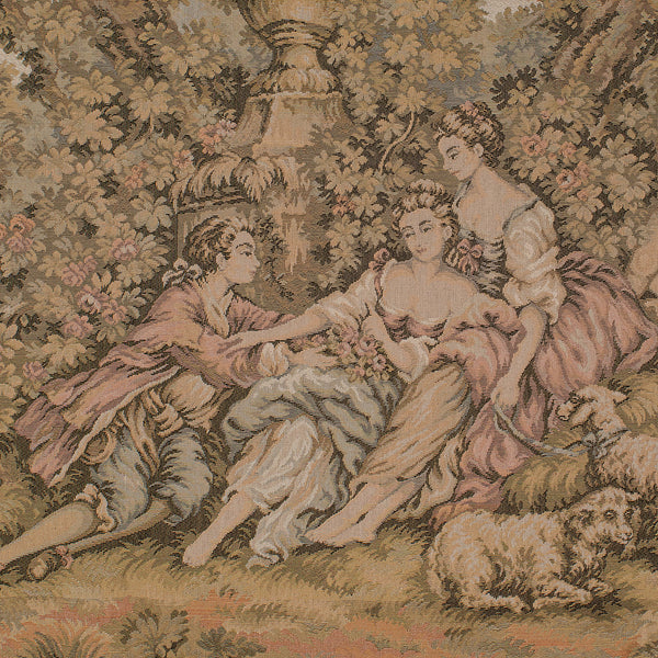 Small Antique Tapestry, Continental, Needlepoint, Decorative Wall Panel, C.1920