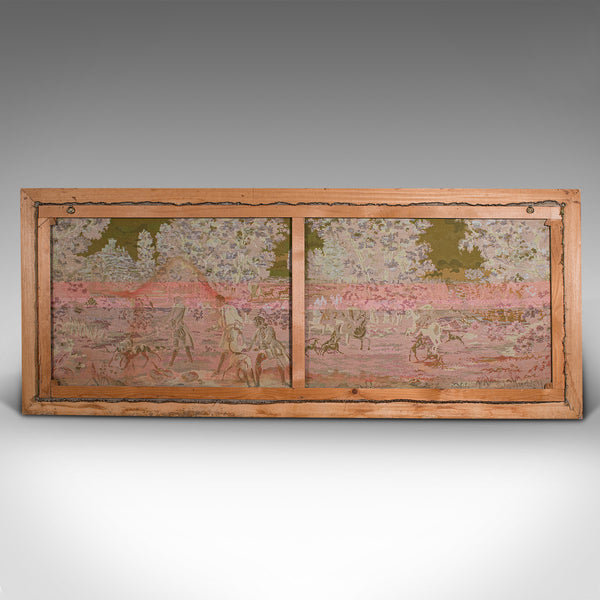 Large Antique Panoramic Tapestry, French, Needlepoint, Decorative Panel, C.1910