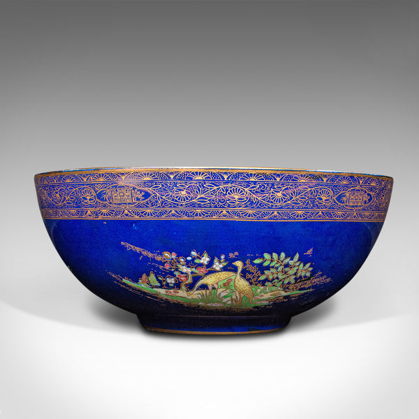 Antique Decorative Fruit Bowl, English, Ceramic, Lustre, Serving Dish, C.1920