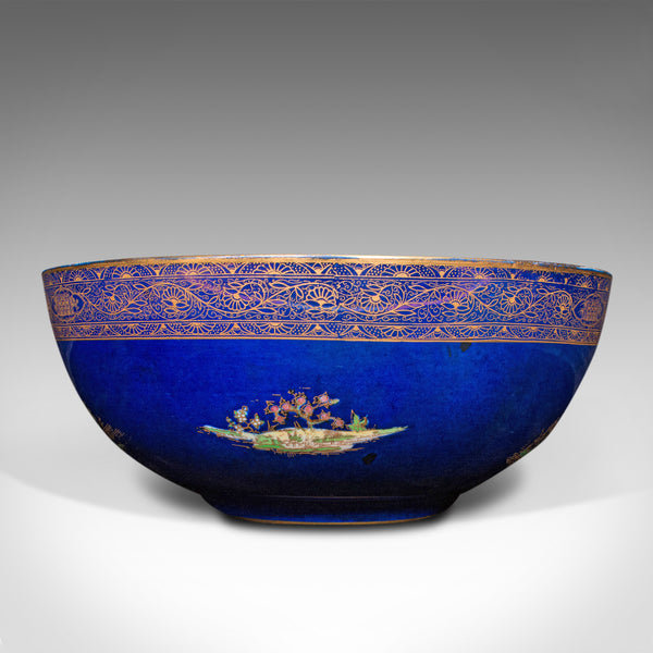 Antique Decorative Fruit Bowl, English, Ceramic, Lustre, Serving Dish, C.1920