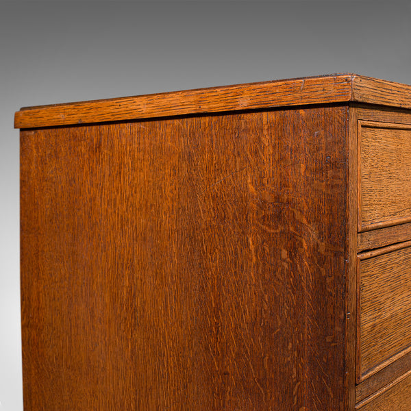 Antique Gentleman's Chest Of Drawers, English, Oak, Tallboy, Georgian, C.1800