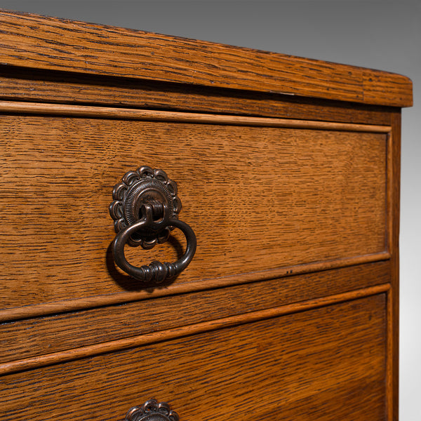 Antique Gentleman's Chest Of Drawers, English, Oak, Tallboy, Georgian, C.1800