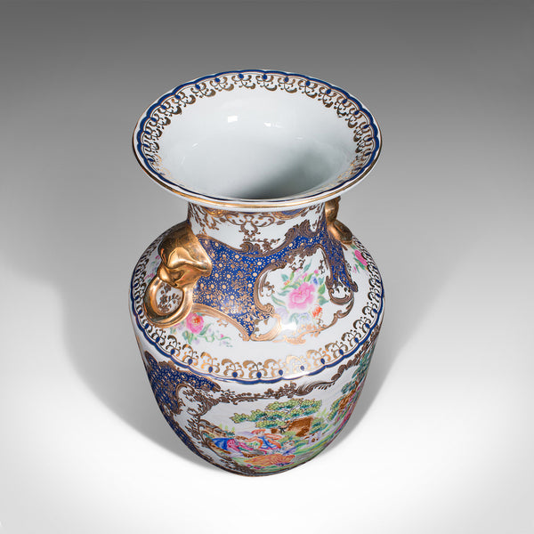 Vintage Decorative Vase, Italian, Ceramic, Baluster, Baroque Revival, Art Deco
