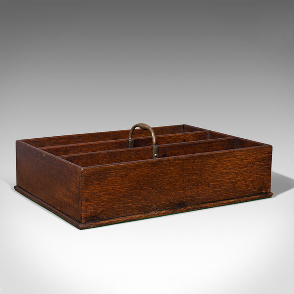 Antique Butler's Carry Tray, English, Oak, Serving, Cutlery, Georgian, C.1800