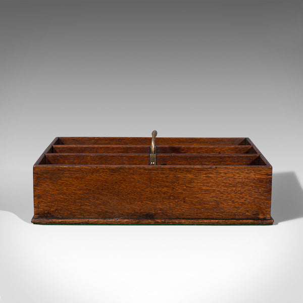 Antique Butler's Carry Tray, English, Oak, Serving, Cutlery, Georgian, C.1800