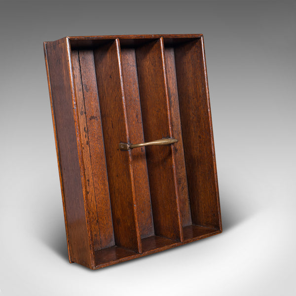 Antique Butler's Carry Tray, English, Oak, Serving, Cutlery, Georgian, C.1800