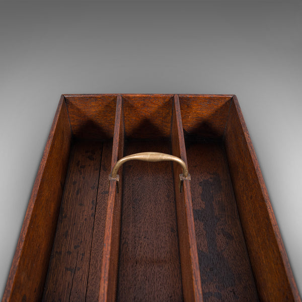 Antique Butler's Carry Tray, English, Oak, Serving, Cutlery, Georgian, C.1800