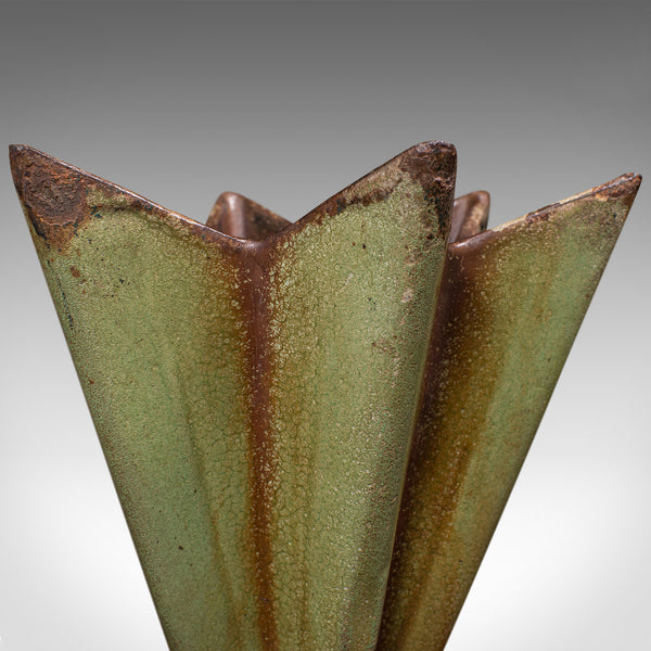 Vintage Art Deco Display Vase, English, Cast Iron, Planter, Jardiniere, C.1930