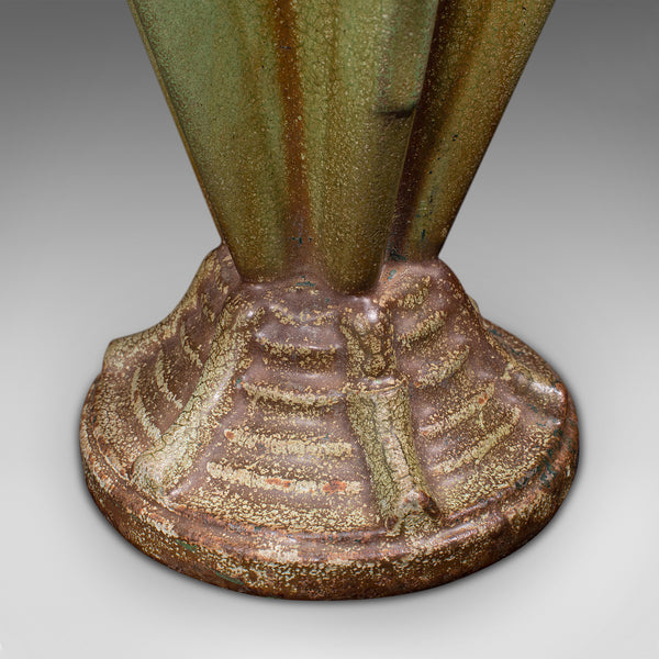 Vintage Art Deco Display Vase, English, Cast Iron, Planter, Jardiniere, C.1930