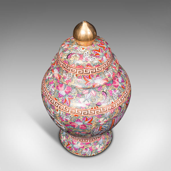 Large Pair Of Vintage Ginger Jars, Chinese, Ceramic, Baluster, Art Deco, C.1940