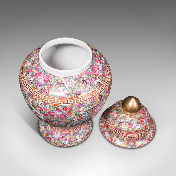 Large Pair Of Vintage Ginger Jars, Chinese, Ceramic, Baluster, Art Deco, C.1940