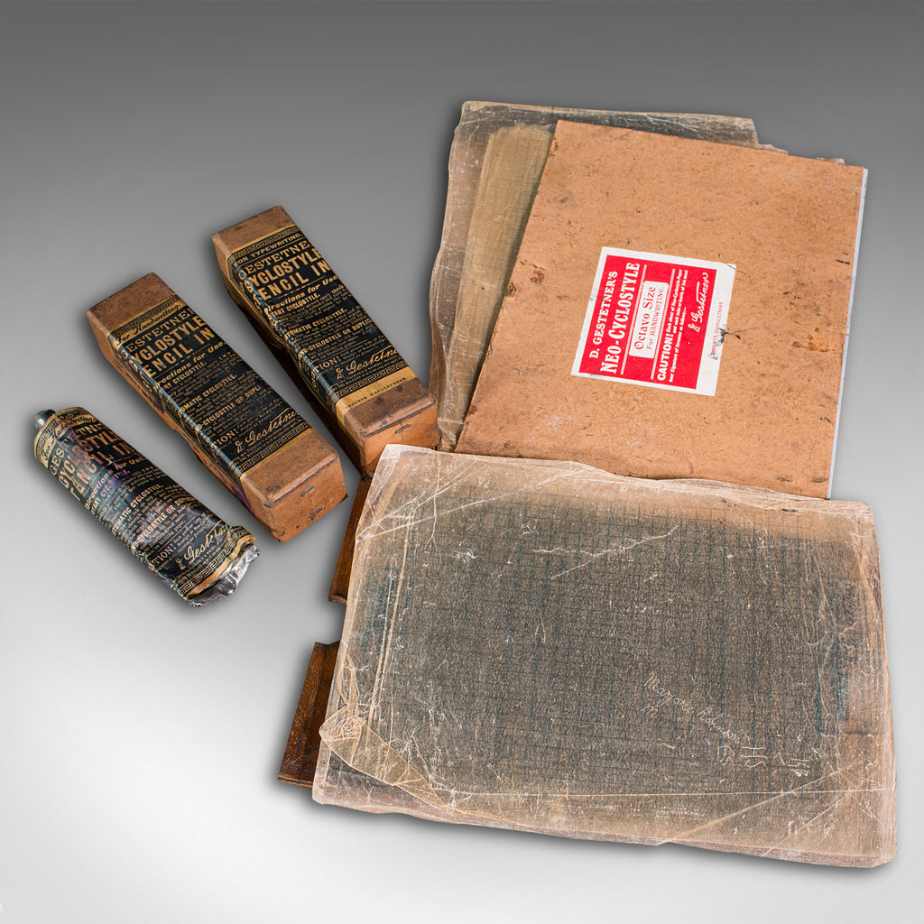 Antique Neo Cyclostyle Printing Machine, Duplicating Apparatus ...