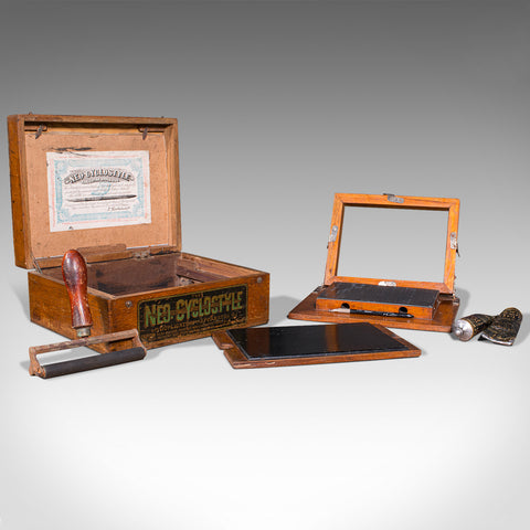 Antique Neo Cyclostyle Printing Machine, Duplicating Apparatus, Victorian, 1890