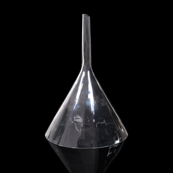 Large Antique Apothecary Funnel, Continental, Glass, Chemistry, Edwardian, 1910