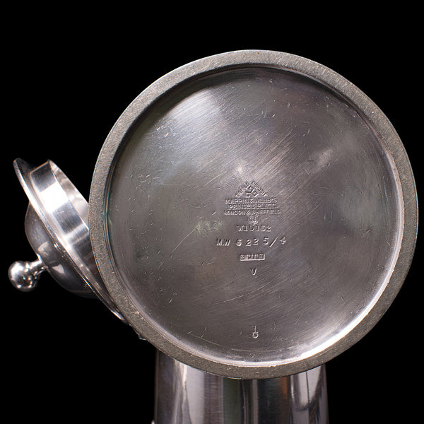 Pair Of Vintage Coffee Pots, Silver Plate, Chocolate Jug, Mappin & Webb, C.1940