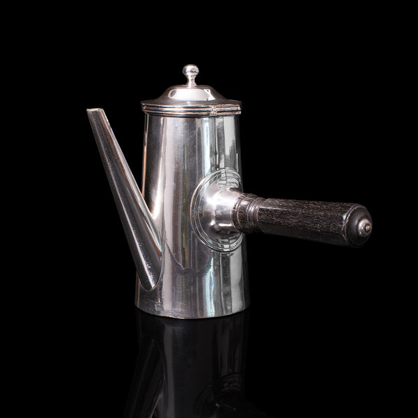 Pair Of Vintage Coffee Pots, Silver Plate, Chocolate Jug, Mappin & Webb, C.1940