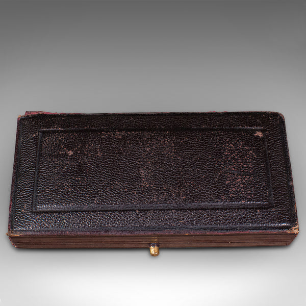 Antique Draughtsman's Pocket Ruling Pen Set, English, Architect, Instrument Case