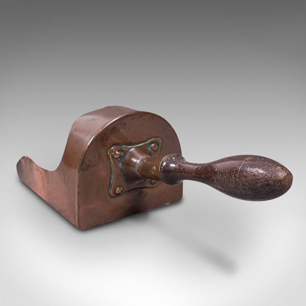 Antique Coal Scuttle, English, Copper, Fireside Bucket, Scoop, Victorian, C.1880