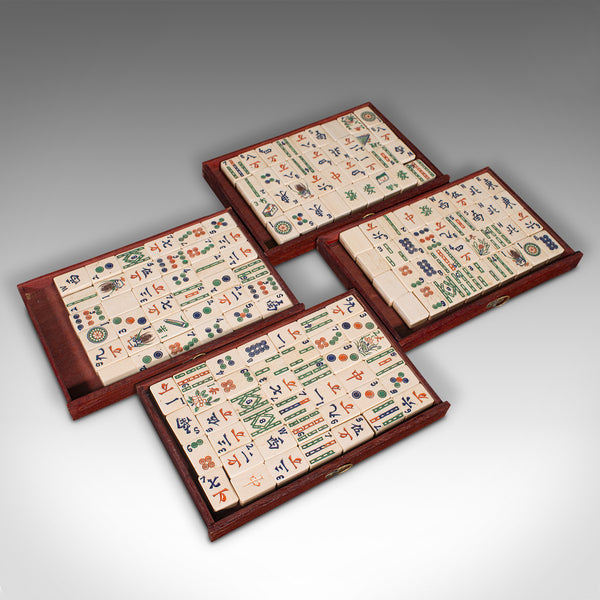 Vintage Mah-Jongg Set, Chinese, Game, Oriental, Mahjong, Late 20th Century, 1970