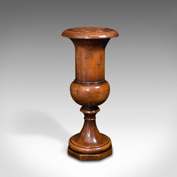 Large Antique Dried Stem Vase, French, Beech, Display Urn, Victorian, Circa 1900