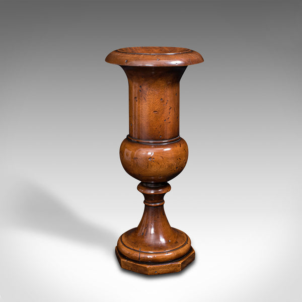 Large Antique Dried Stem Vase, French, Beech, Display Urn, Victorian, Circa 1900